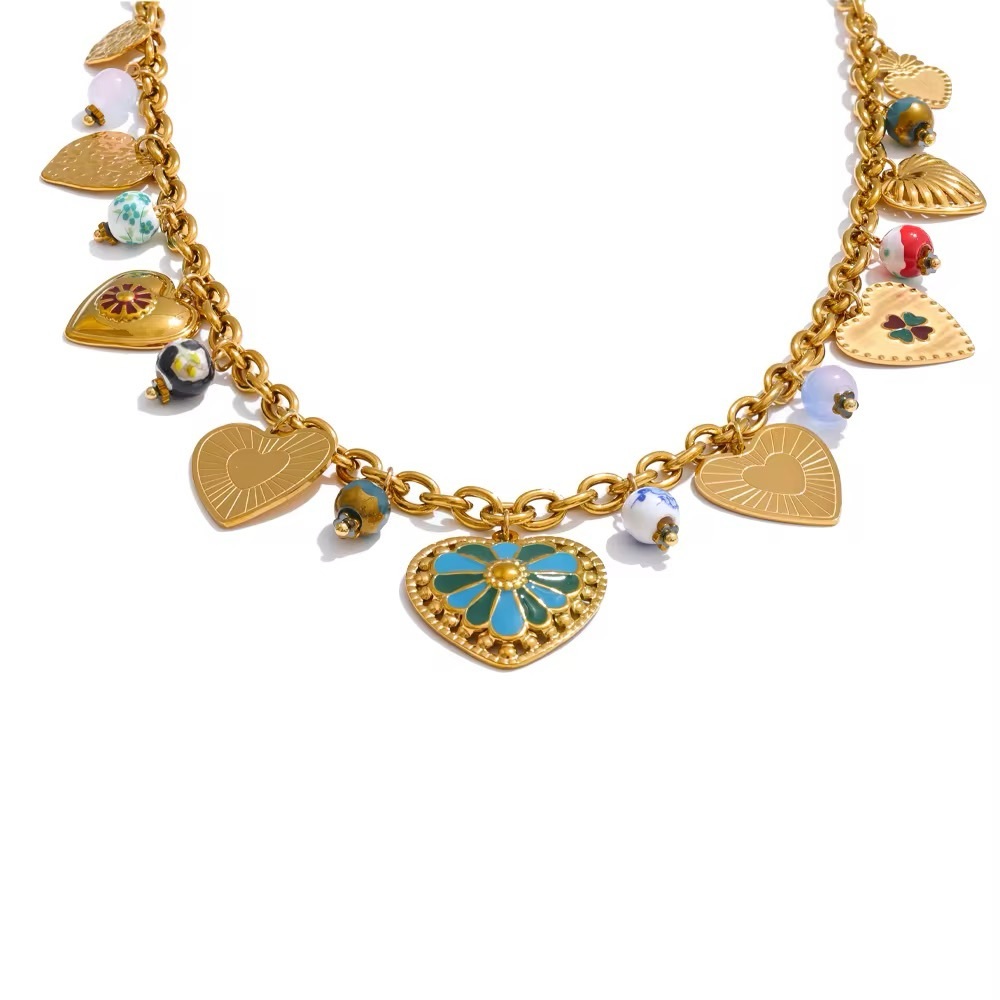◾️18K Gold Plated Vintage Charm Necklace